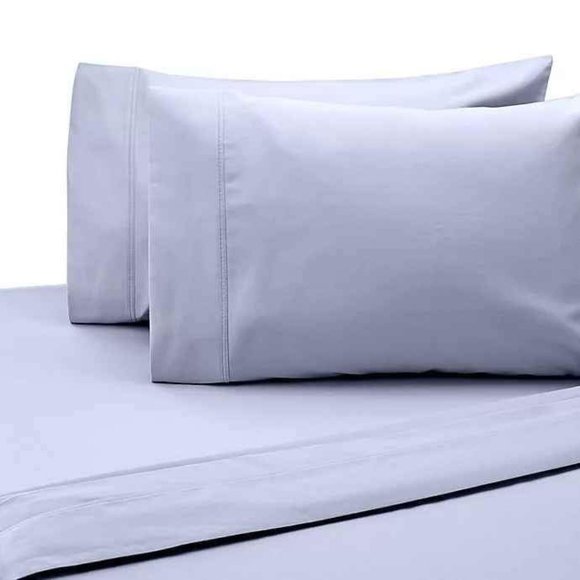 SALT™ 300-Thread-Count Cotton Sateen Twin/Twin XL Sheet Set in Light Blue - Picture 1 of 3